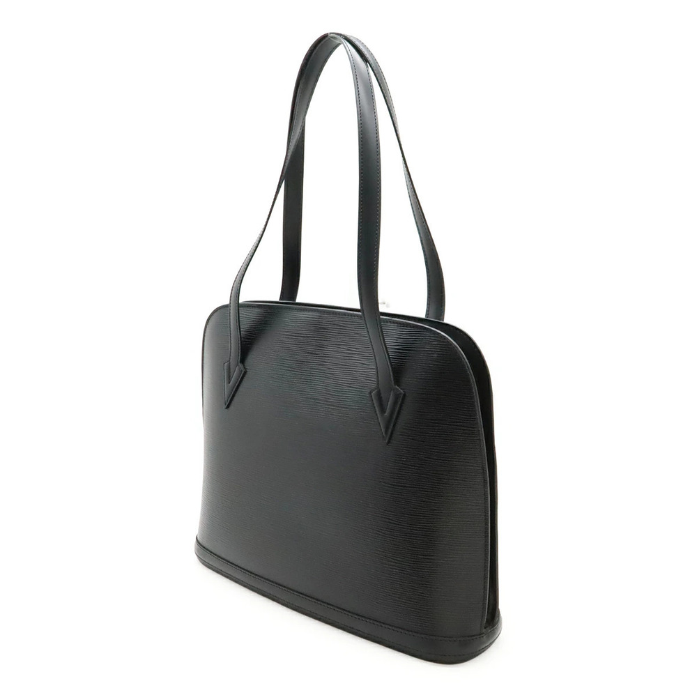 Louis Vuitton Noir Epi Lussac Bag Shoulder Tote Black Leather Black